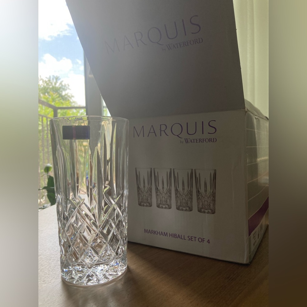 Waterford Marquis Markham Hiball 4 Set Crystal Glasses
